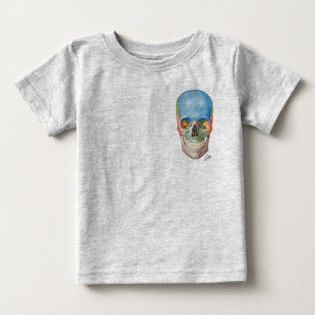 Camiseta De Bebé Netter Skull on a Baby one-piece (Anverso)