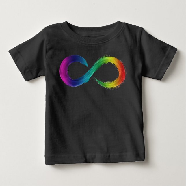 Camiseta De Bebé Neurodiversidad Arcoiris (Anverso)