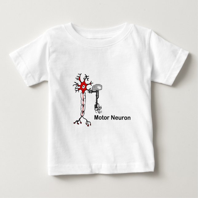 Camiseta De Bebé Neurona motora (Anverso)