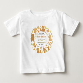 Camiseta De Bebé Neutral Baby Boy Shower | Cute Safari Animal
