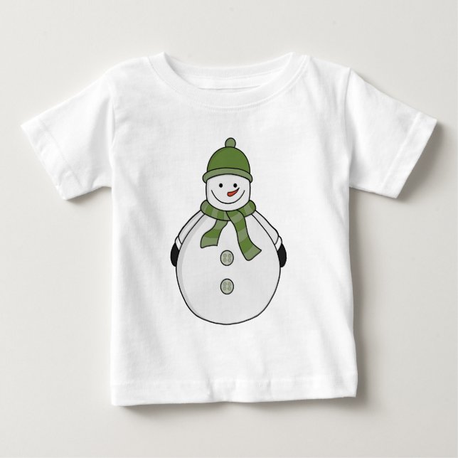 Camiseta De Bebé Nevada fría (Anverso)