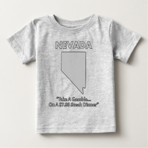 Camiseta De Bebé Nevada - Haz una Apuesta... en una Cena de Bistec 