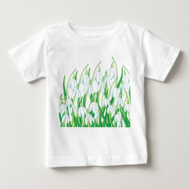 Camiseta De Bebé Nevadas de primavera (Anverso)