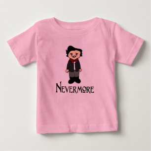 Camiseta De Bebé Nevermore Edgar Allan Poe The Raven baby shirt