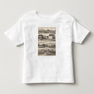 Camiseta De Bebé Nevis, residencias verdes, granjas