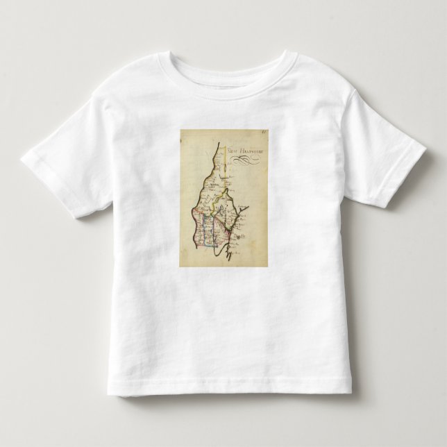 Camiseta De Bebé New Hampshire 3 (Anverso)