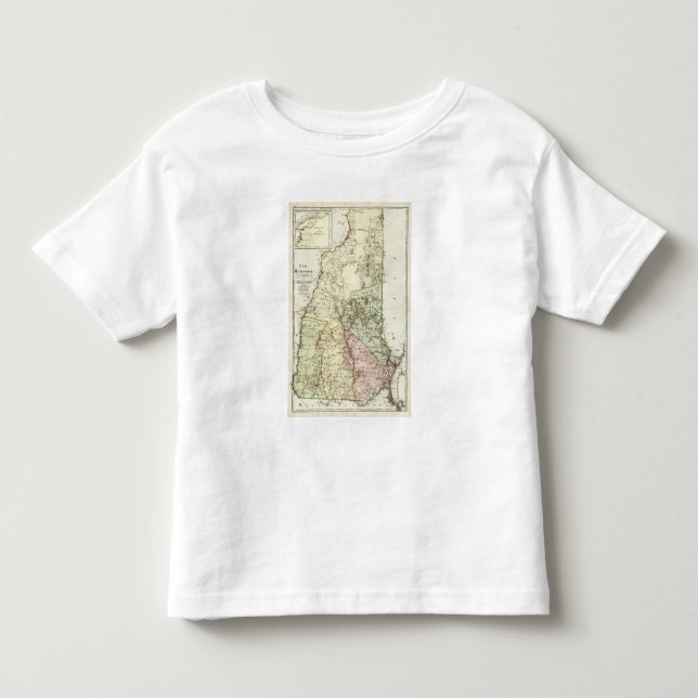 Camiseta De Bebé New Hampshire 7 (Anverso)