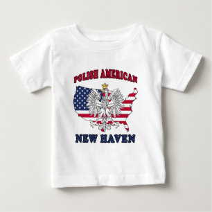 Camiseta De Bebé New Haven Connecticut Polaco