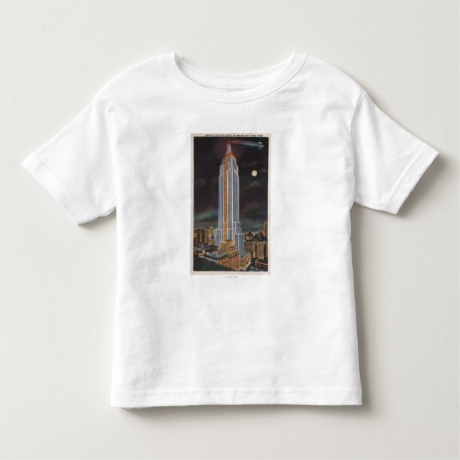 Camiseta De Bebé New York City, edificio del estado de NYEmpire (Anverso)