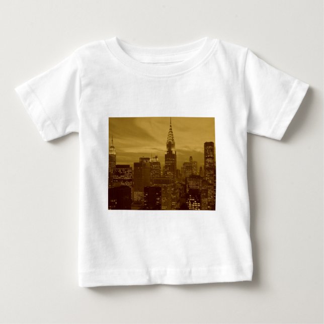 Camiseta De Bebé New York Manhattan (Anverso)