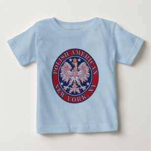 Camiseta De Bebé New York NY Polaco