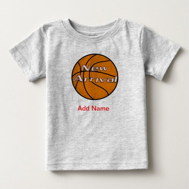 Camiseta De Bebé Newborn Clothes Custom American BAsketball Onsies (Anverso)