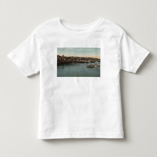 Camiseta De Bebé Newburgh, NY - opinión de la costa del río Hudson (Anverso)