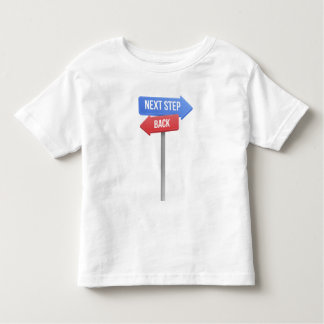 Camiseta De Bebé Next Step or Back – Direction Sign Motivational 