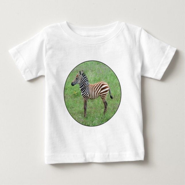 Camiseta De Bebé Ngorongoro Baby Zebra (Anverso)