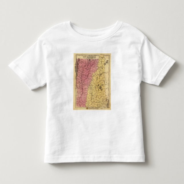 Camiseta De Bebé NH, Vermont (Anverso)