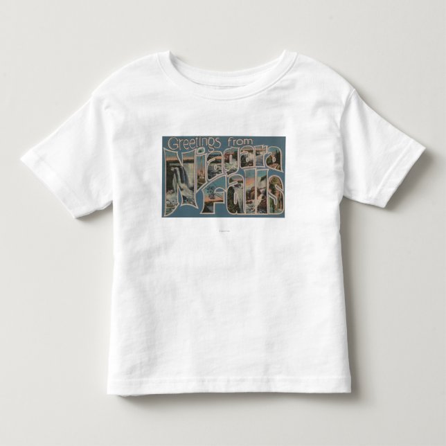 Camiseta De Bebé Niagara Falls, Nueva York - escenas grandes 4 de (Anverso)