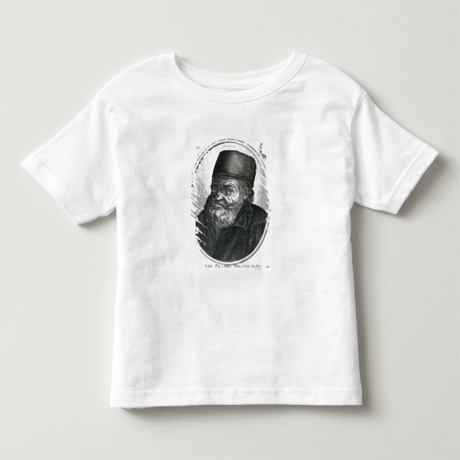 Camiseta De Bebé Nicolás Flamel grabado por Baltasar Moncornet (Anverso)
