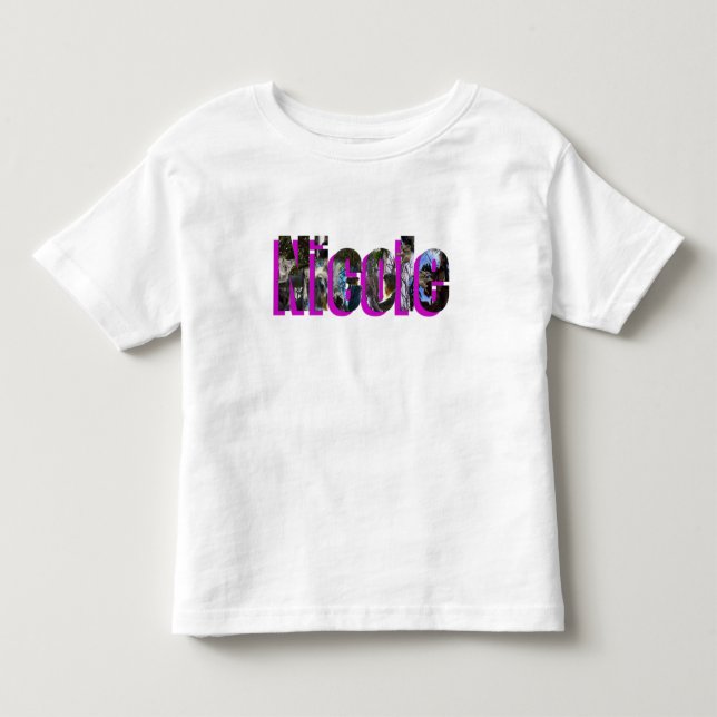 Camiseta De Bebé Nicole, logotipo de nombre, (Anverso)