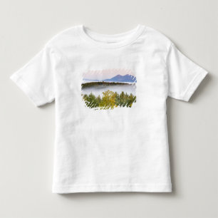 Camiseta De Bebé Niebla matutina y los picos Percy vistos desde la