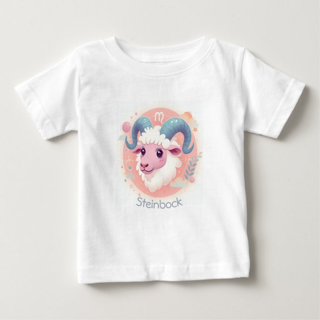 Camiseta De Bebé Niedliches Sternzeichen Design Steinbock  (Anverso)