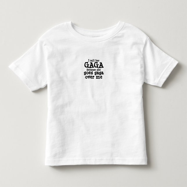 Camiseta De Bebé Nieta del Día de la Madre en Gaga (Anverso)