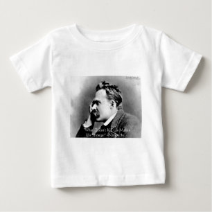 Camiseta De Bebé Nietzsche "No te mata" cita regalos y tees