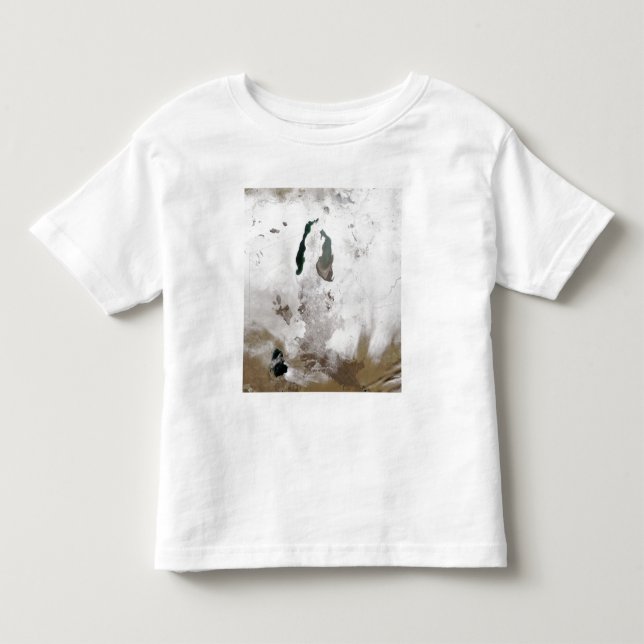 Camiseta De Bebé Nieve alrededor del mar de Aral (Anverso)