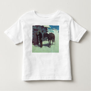 Camiseta De Bebé Nieve de invierno de caballos y bovinas