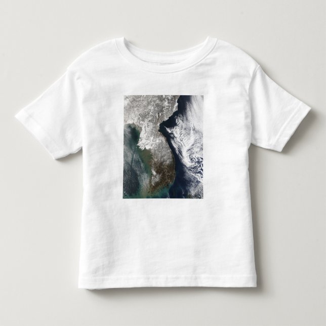Camiseta De Bebé Nieve en Corea (Anverso)