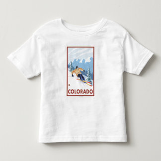 Camiseta De Bebé Nieve en declive SkierColorado