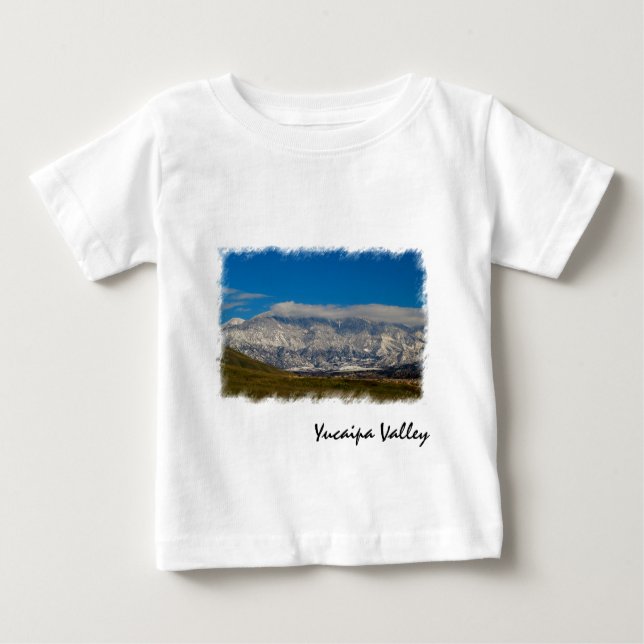 Camiseta De Bebé Nieve en el valle de Yucaipa (Anverso)