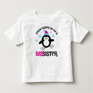 Camiseta De Bebé Nieve feliz de ser una hermana grande