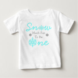 Camiseta De Bebé Nieve Mucho Diversión Para Ser Uno