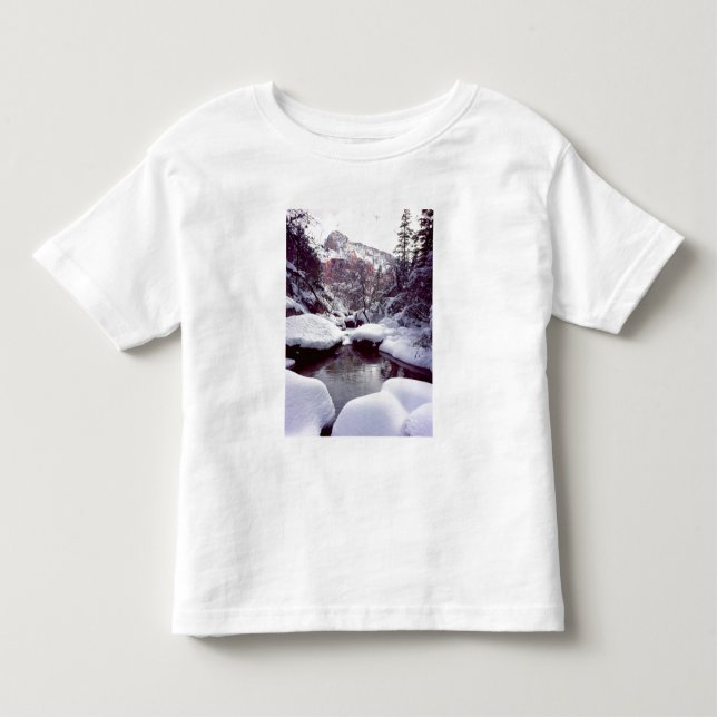 Camiseta De Bebé Nieve profunda en Middle Emerald Pools (Anverso)