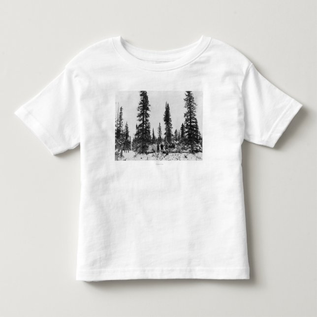 Camiseta De Bebé Nieve que acampa al norte del Círculo Polar Ártico (Anverso)