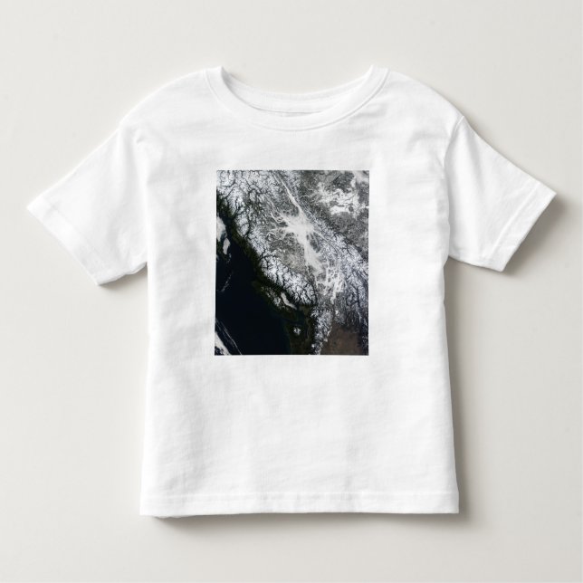 Camiseta De Bebé Nieve y niebla en Columbia Británica (Anverso)