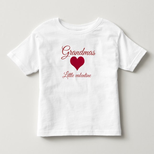 Camiseta De Bebé Nieves del corazón rojo, pequeña valentía (Anverso)