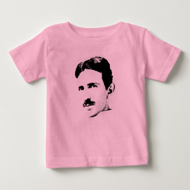 Camiseta De Bebé Nikola Tesla Baby (Anverso)