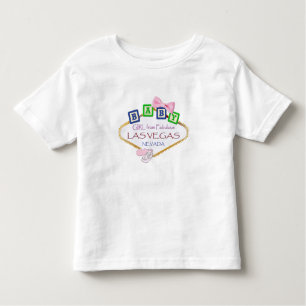 Camiseta De Bebé Niña bebé de Ruffle en Las Vegas Tee