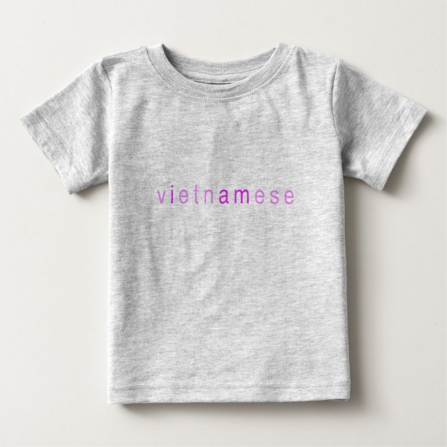 Camiseta De Bebé Niña bebé "Soy vietnamita" (Anverso)