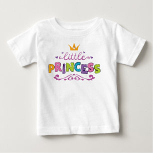 Camiseta de bebé niña corona de princesa linda