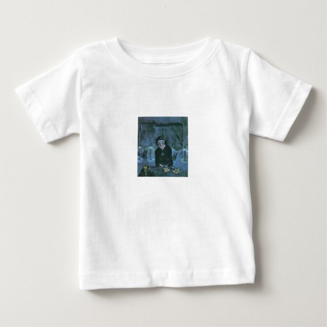 Camiseta De Bebé Niña de Flor Canalizada (por Walter Gramatté) (Anverso)