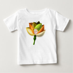 Camiseta de bebé niña de flor pequeña - Personaliz