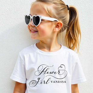 Camiseta De Bebé Niña de flores, pequeño camisón - Boda personaliza
