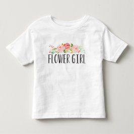 Camiseta De Bebé Niña de flores Toddler Tee | Bridesmaid
