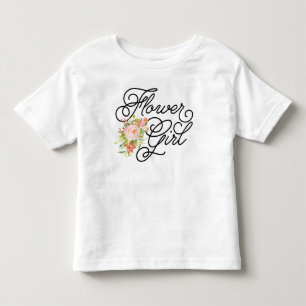 Camiseta De Bebé Niña de flores Toddler Tee   Bridesmaid