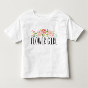 Camiseta De Bebé Niña de flores Toddler Tee   Noviaria