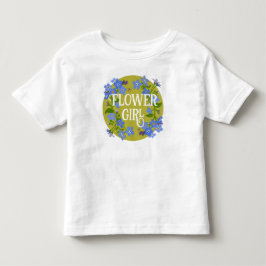 Camiseta De Bebé Niña de las flores Bautizo floral Nomeolvides 