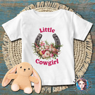 Camiseta De Bebé Niña de vaca occidental